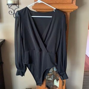 NWOT black lace one piece